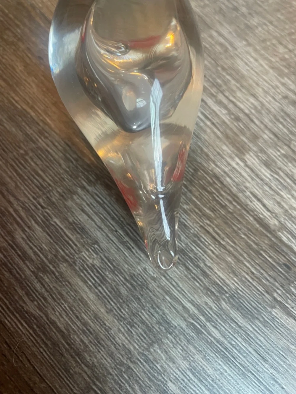 Arte Murano Icet Toucan Clear Figurine Red Accents EXTREMELY SMALL CHIP ON BEAK - Picture 4 of 7